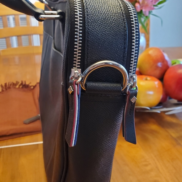 Cole Haan Saffiano American Airlines Black Attache - Picture 3 of 8